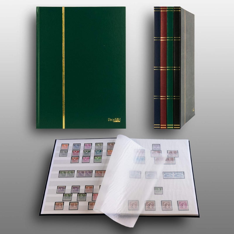 Prophila Collection Prophila Stamp Album (New) 16 White Sides, Green Cover - Image 2